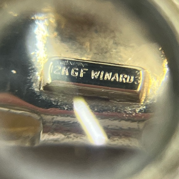 Winard vintage 12kgf gold filled 1 5/8” owl brooch pin (637) - Picture 3 of 6